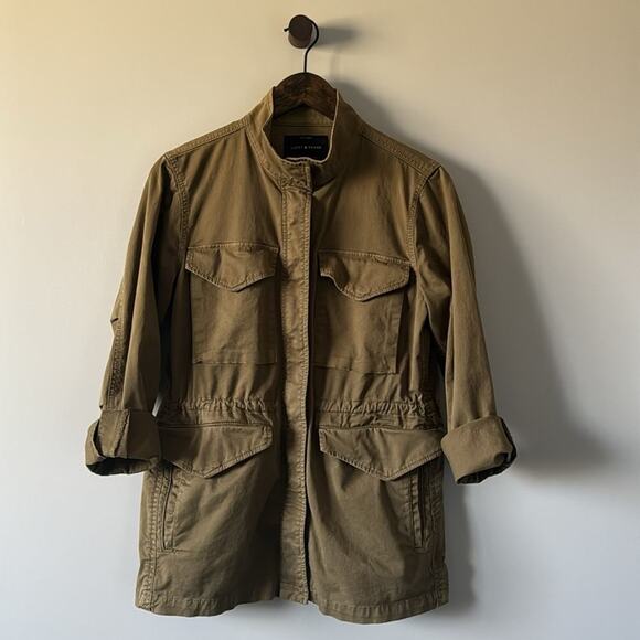 LUCKY BRAND UTILITY JACKET COAT OLIVE NIGHT SIZE SMALL - Picture 2 of 9